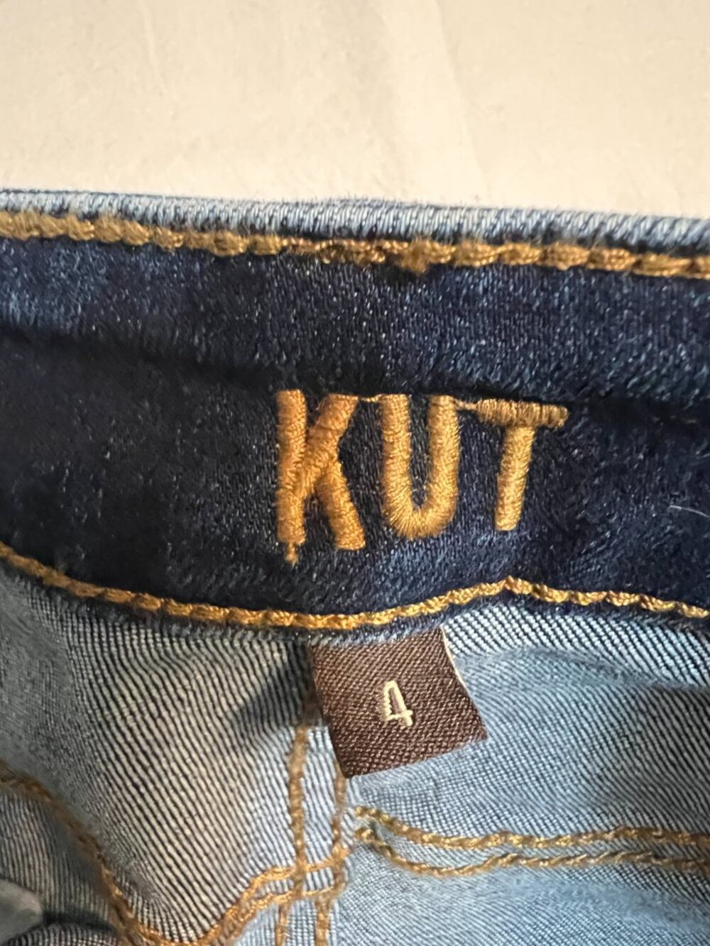KUT From The Kloth High Rise Boyfriend Jeans Womens 4 Dark Wash Stretch Denim - Picture 6 of 12